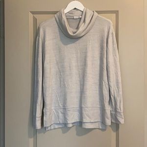 Light gray cowl neck sweater